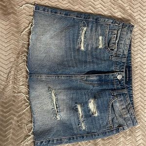 Aeropostale Distressed Denim skirt